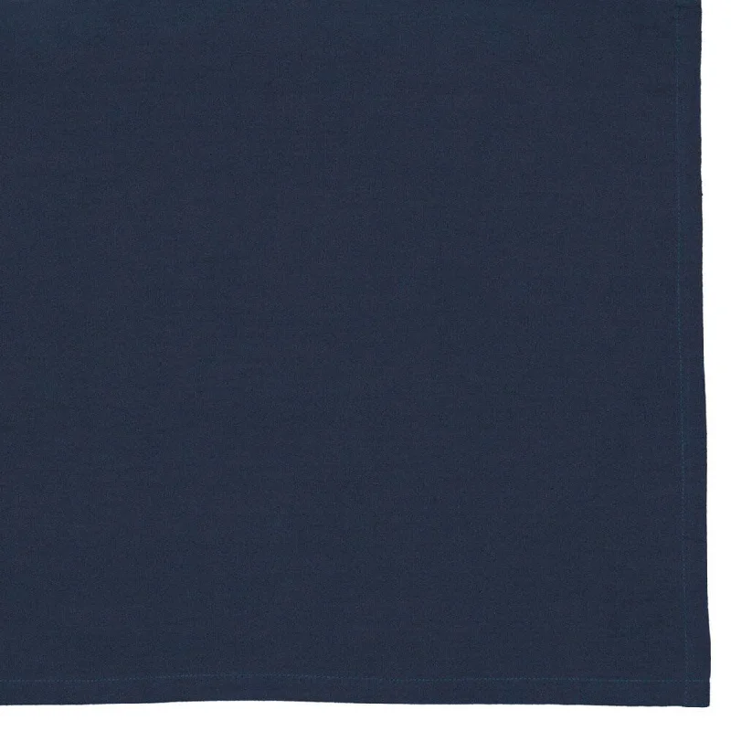 Rizzy Home Fresh Air Solid Navy Cotton Bed Skirt