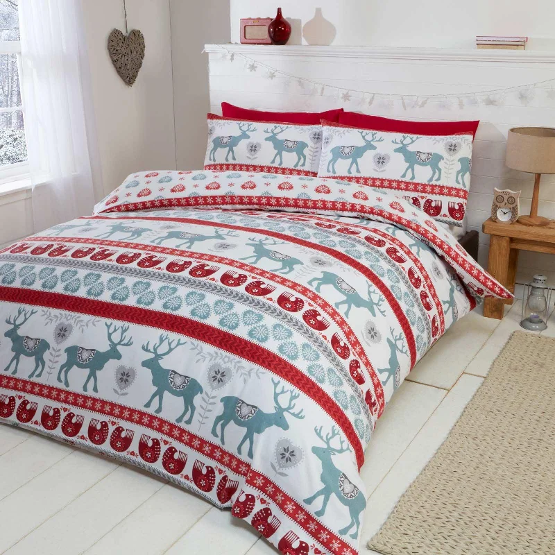 Scandi Flannelette Duvet Cover Set