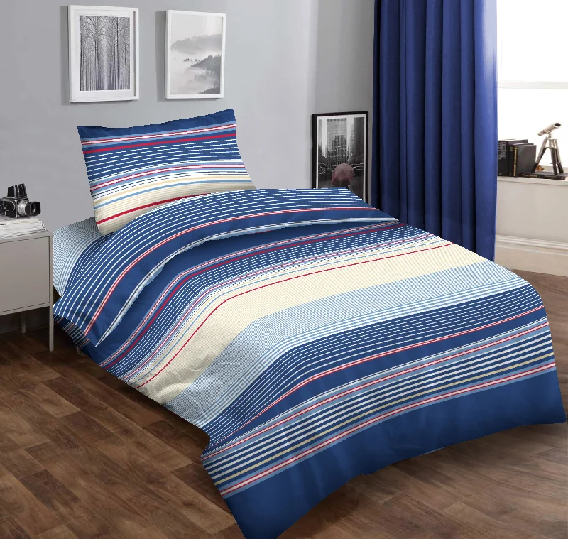 Single Bed 3 Piece Bedding Set Duvet Cover Fitted Sheet and Pillowcase