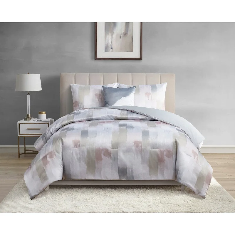 Skylar Matte Satin 4 Piece Comforter Set