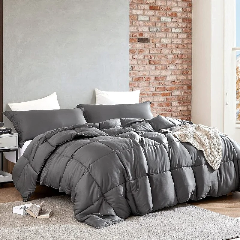 Snorze® Cloud Comforter Set - Coma Inducer® Ultra Cozy - Charcoal