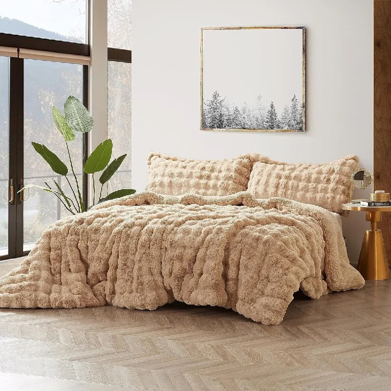 Snowball Chunky Bunny - Coma Inducer® Oversized Comforter Set - Holland Lop Tan