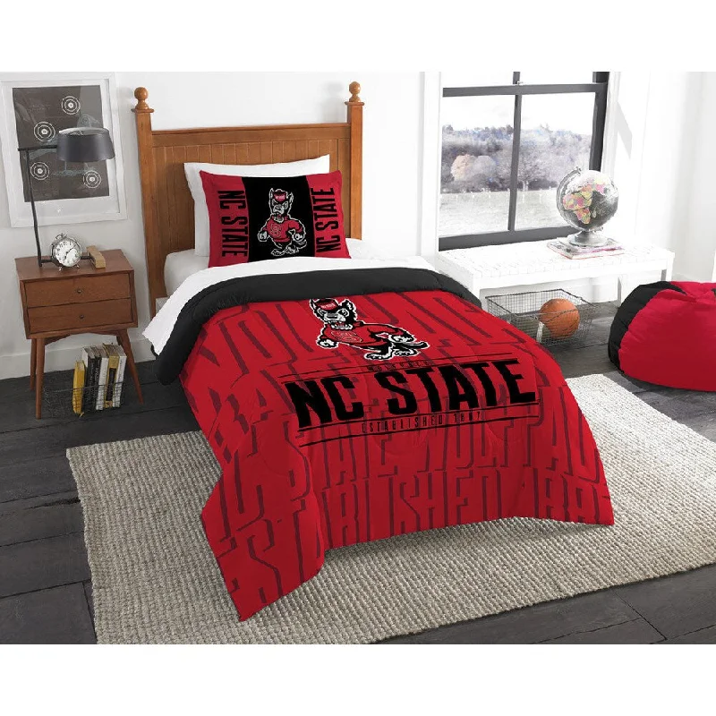 The Northwest Co COL 862 NC State Modern Take Twin 2-piece Comforter Set