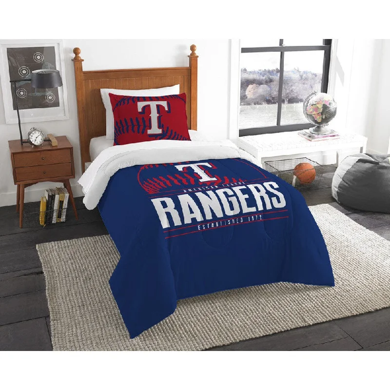 The Northwest Co MLB Texas Rangers Grandslam Twin 2-piece Comforter Set