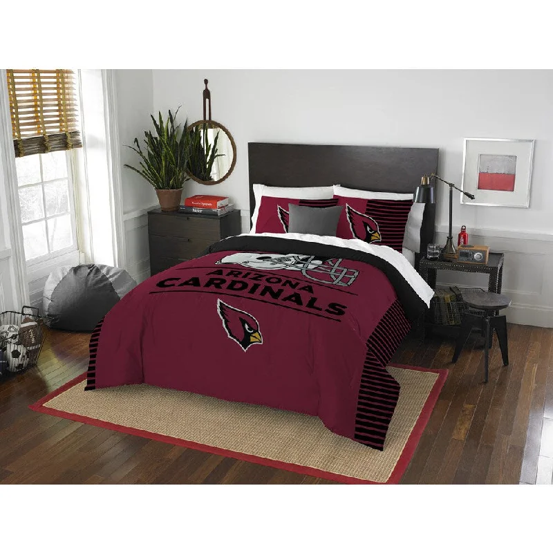 The Northwest Co NFL Arizona Cardinals Draft Full/Queen 3-piece Comforter Set