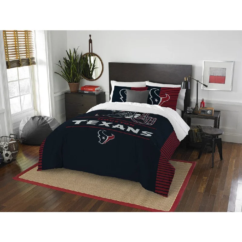 The Northwest Co NFL Houston Texans Draft Full/Queen 3-piece Comforter Set