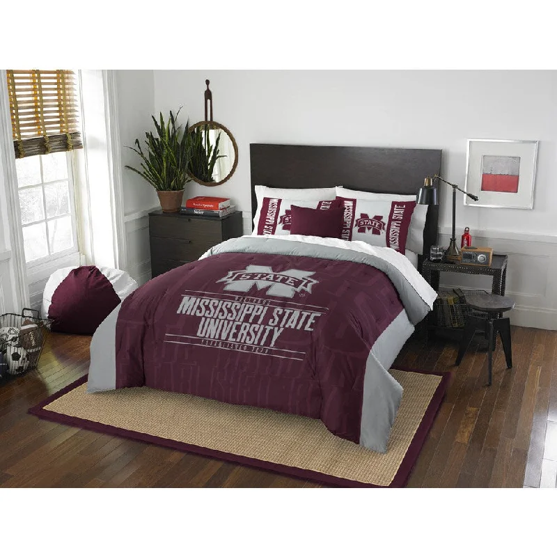 The Northwest Company COL Mississippi State Modern Take Full/ Queen 3-piece Comforter Set