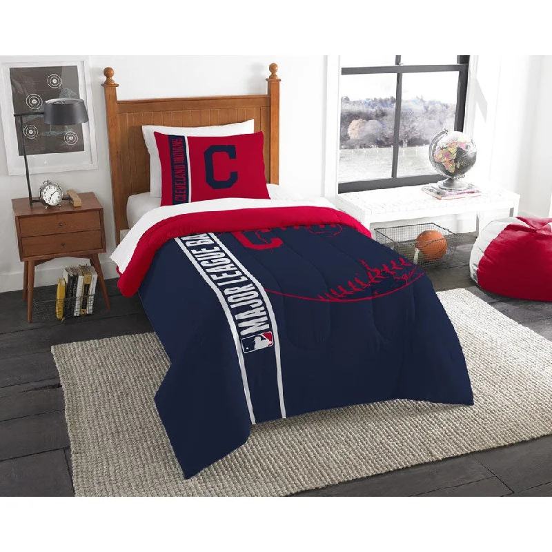 The Northwest Company MLB 862 Indians Twin Printed Comforter Set