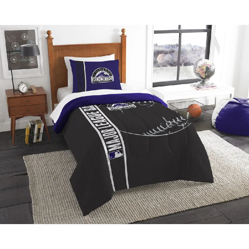 The Northwest Company MLB 862 Rockies Twin Printed Comforter Set