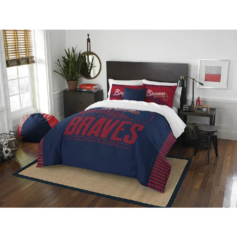 The Northwest Company MLB Atlanta Braves Grandslam Full/Queen 3-piece Comforter Set