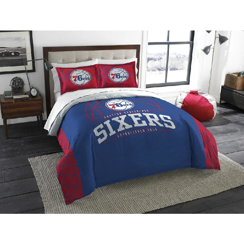 The Northwest Company NBA Philadelphia 76ers Reverse Slam Full/Queen 3-piece Comforter Set