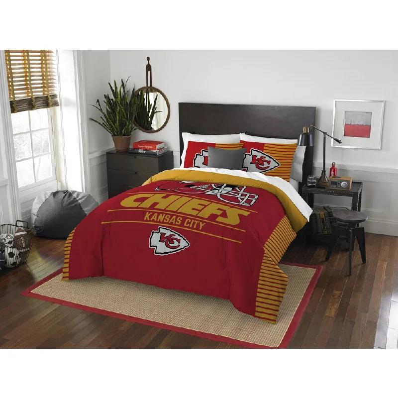 The Northwest Company NFL Kansas City Chiefs Draft Full/Queen 3-piece Comforter Set