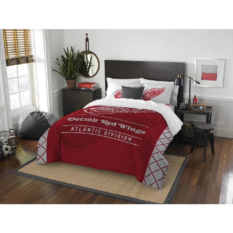 The Northwest Company NHL Detroit Red Wings Draft Full/ Queen 3-piece Comforter Set