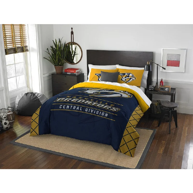 The Northwest Company NHL Nashville Predators Draft Full/Queen 3-piece Comforter Set