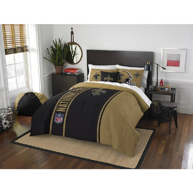 The Northwest Company Official NFL New Orleans Saints Full Applique 3-piece Comforter Set