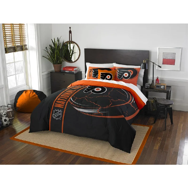 The Northwest Company Official NHL Philadelphia Flyers Full Applique 3-piece Comforter Set