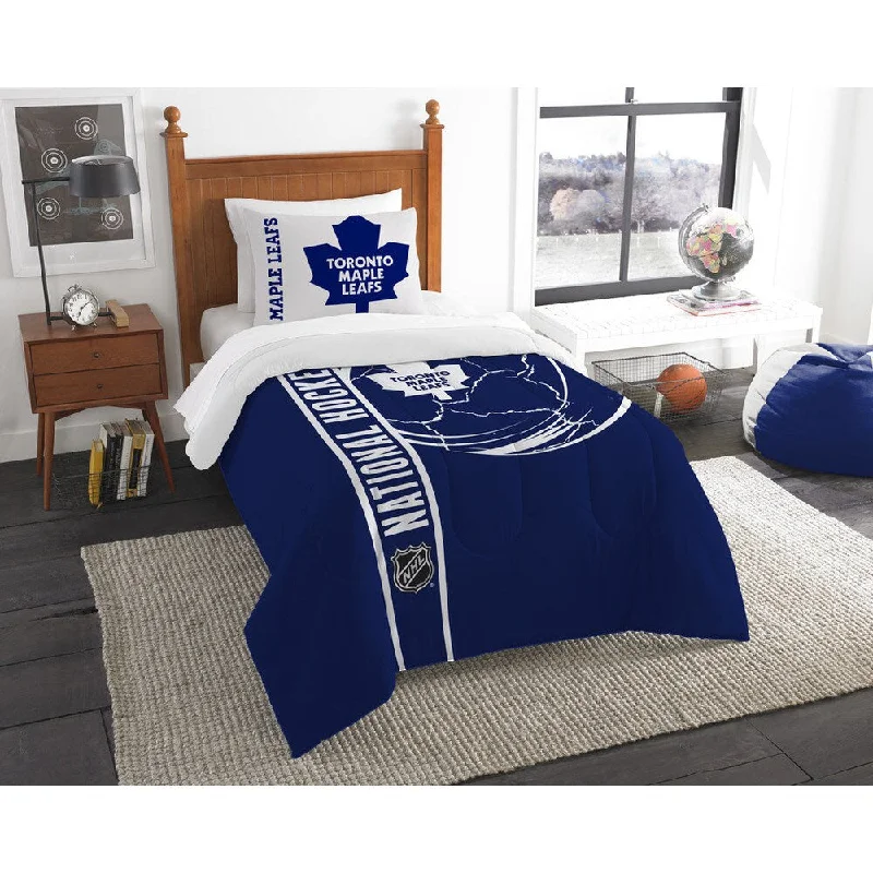 The Northwest Company Official NHL Toronto Mapleleafs Printed Twin 2-piece Comforter Set