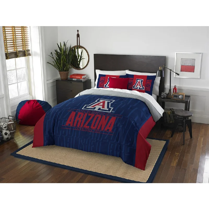 The Northwest Company University of Arizona Wildcats Multicolored Polyester Full/Queen 3-piece Comforter Set