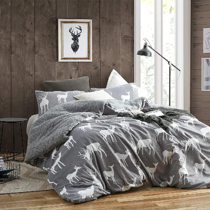 Toasty Cabin - Coma Inducer® Oversized Comforter Set - Dusky Gray