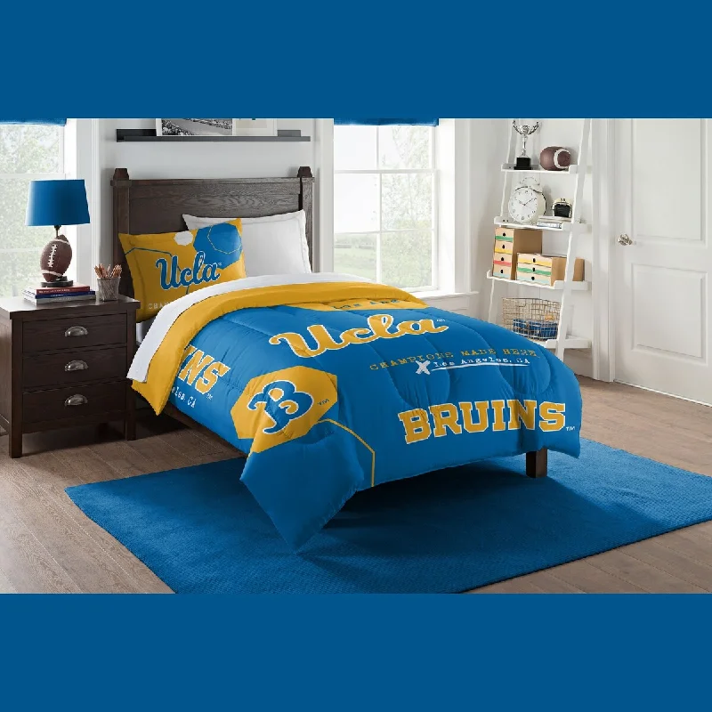 UCLA Hexagon Twin Comforter Set