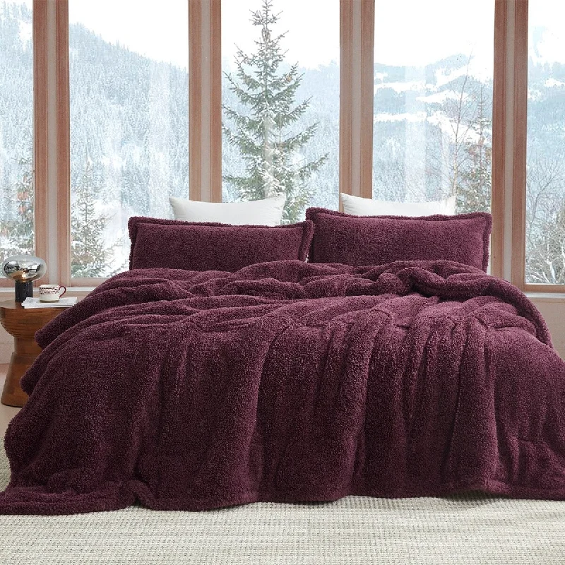 Unfluffin Believable - Coma Inducer® Oversized Comforter Set - Burgundy