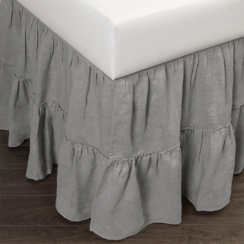 Villarreal Linen 3 Piece Tuck in Bed Skirt