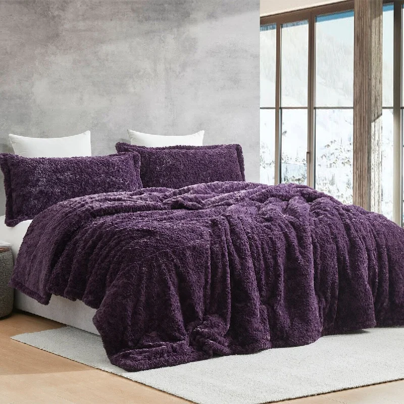 Wriggle With It - Coma Inducer® Oversized Comforter Set - Darkest Possible Purple