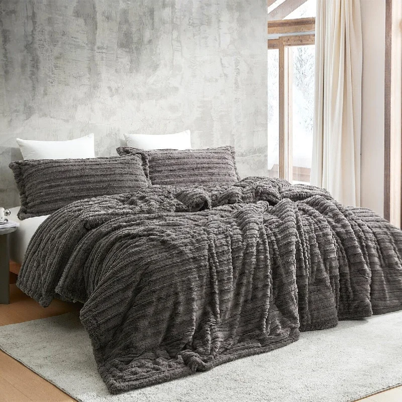 You're Makin Me Plush - Coma Inducer® Oversized Comforter Set - Petrified Oak