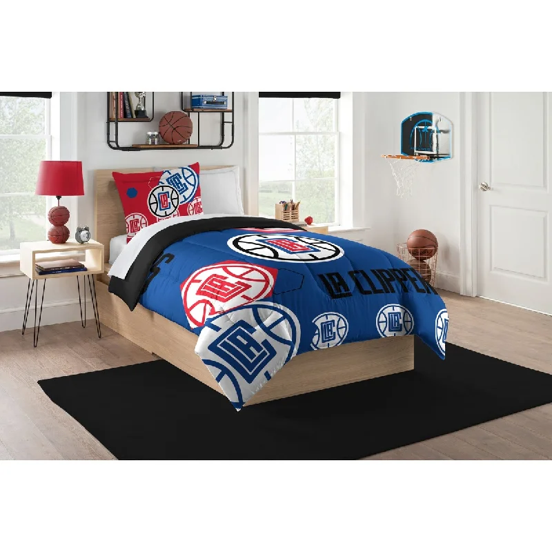 NBA Los Angeles Clippers Hexagon Twin Comforter Set